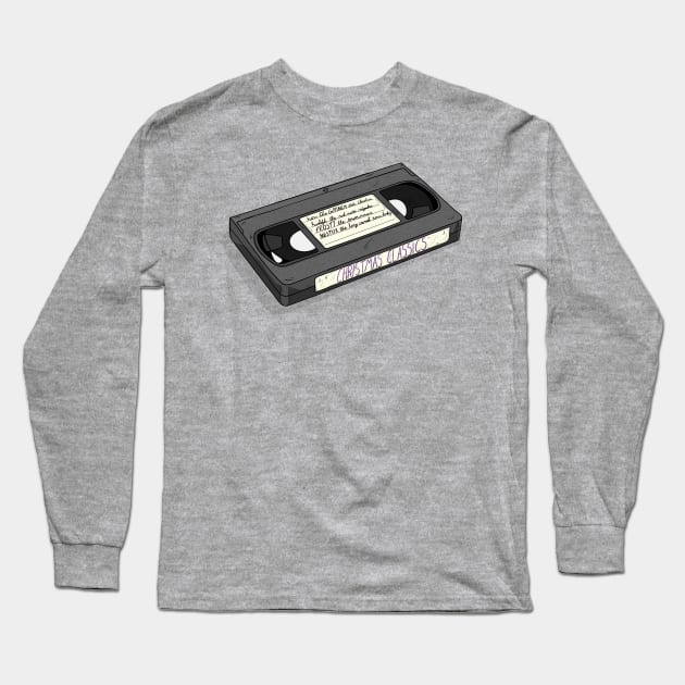 Be Kind Rewind Christmas Long Sleeve T-Shirt by CalebLindenDesign